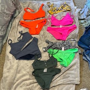 American eagle and Hollister bikinis